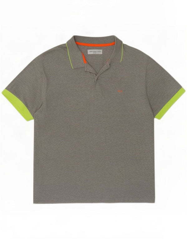 Sun68 Tricou polo pentru bărbați XL bumbac gri