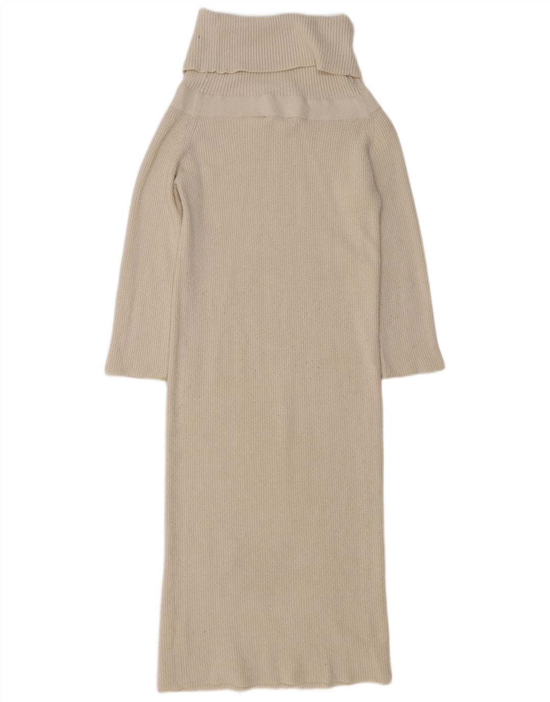 Rochie cu pulover pentru femei Zara UK 14 Medium Beige Viscose