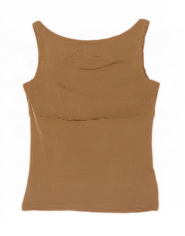Bluză fără mâneci pentru femei Trussardi UK 8 Small Beige Viscose