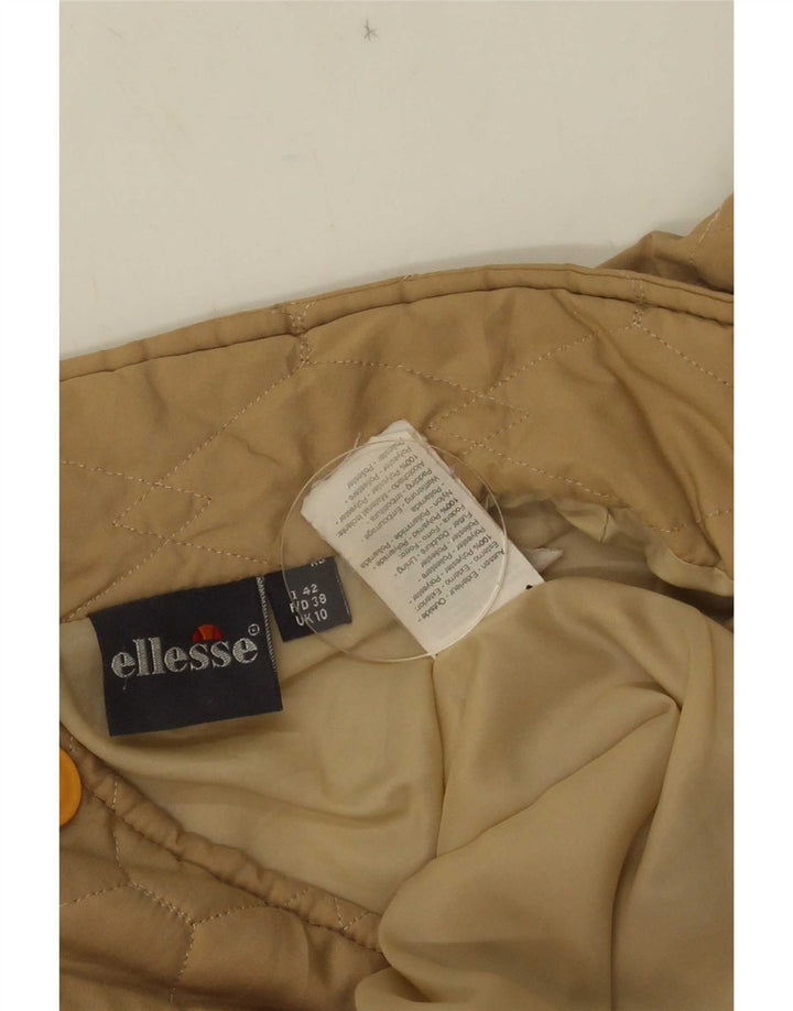 Jachetă matlasată supradimensionată pentru femei Ellesse UK 10 Small, bej, poliester