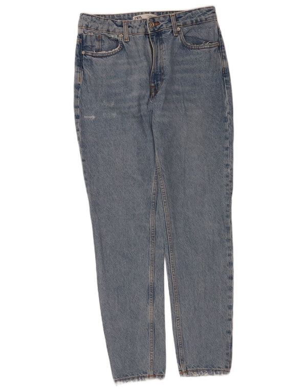 Blugi conici pentru femei Zara EU 36 XS W26 L30 Albastru