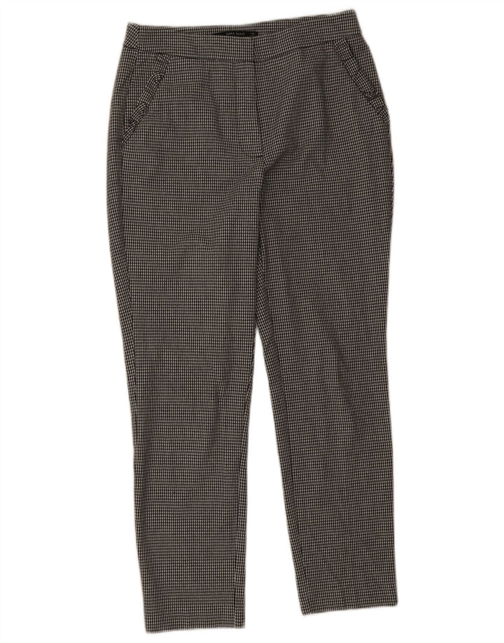 Pantaloni slim decupați Zara femei mici L26 L26 picior de găin negru