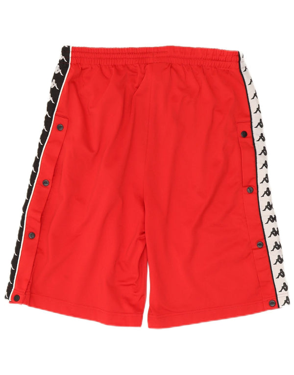 KAPPA Mens Graphic Sport Shorts XL  Red Colourblock