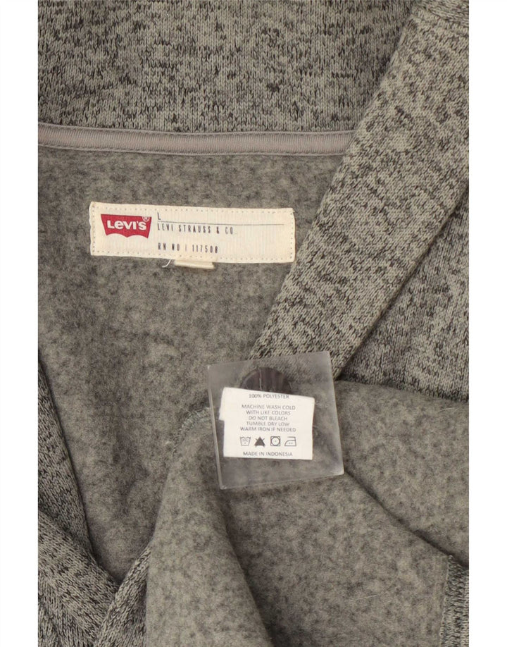 Pulover cardigan pentru bărbați Levi's, mare, gri poliester cu pete