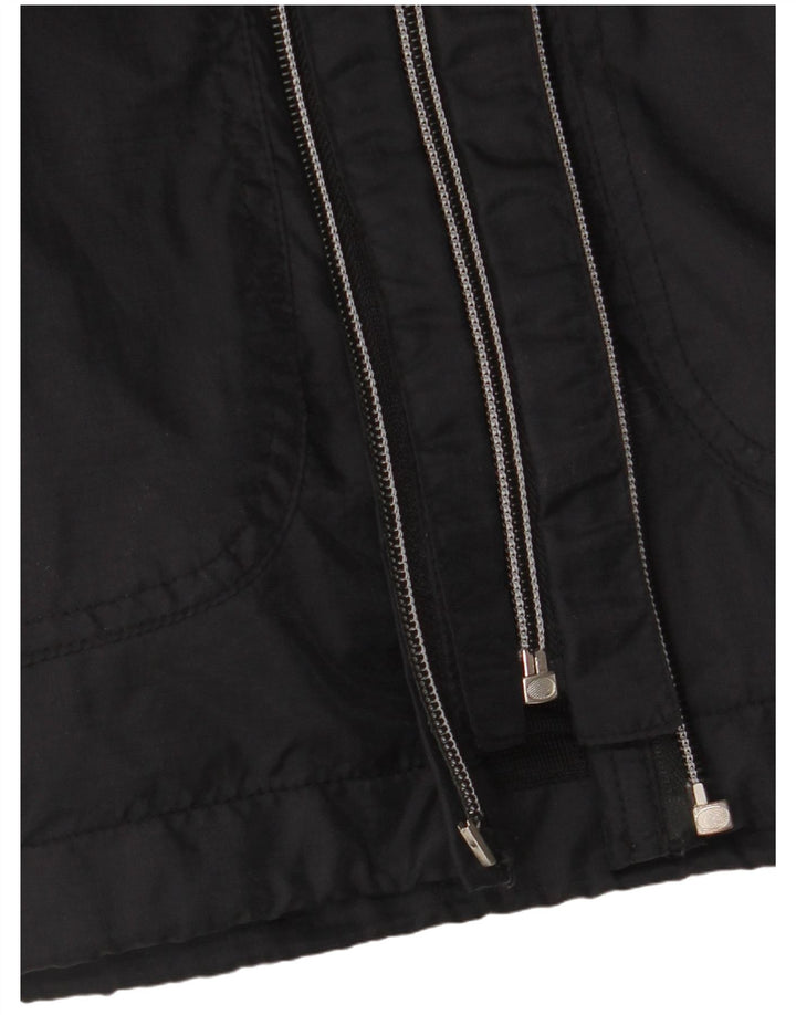 Jachetă de vânt cu glugă Fila pentru bărbați UK 40 Poliamidă neagră mare