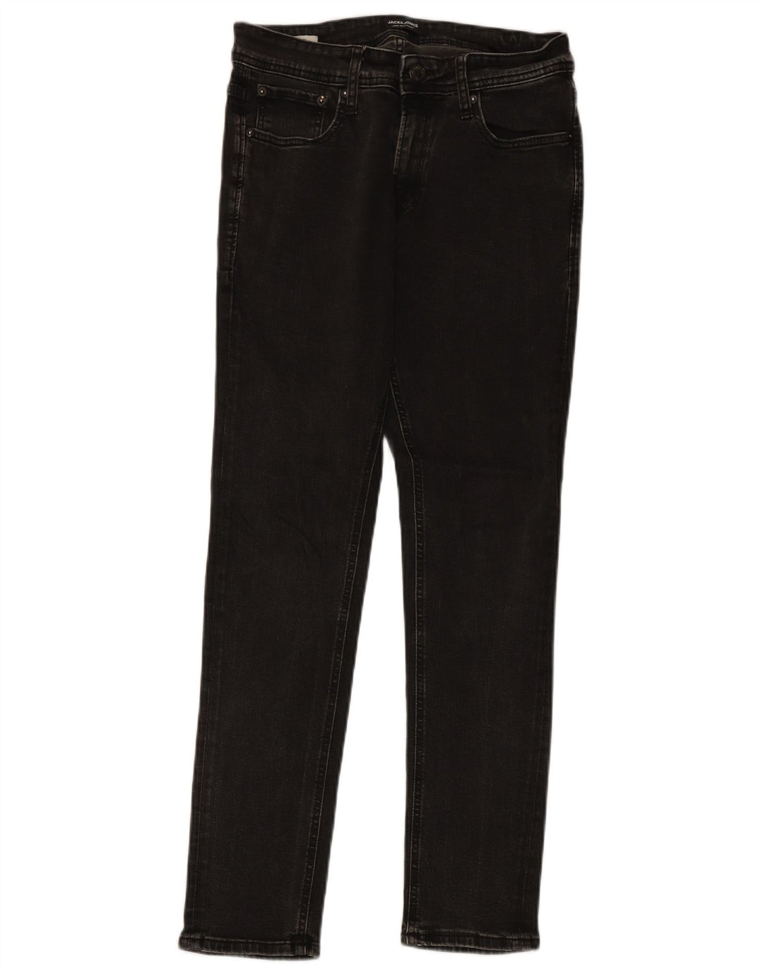 Blugi slim pentru bărbați Jack & Jones W30 L30 bumbac gri