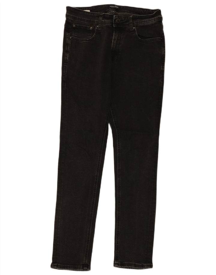 Blugi slim pentru bărbați Jack & Jones W30 L30 bumbac gri