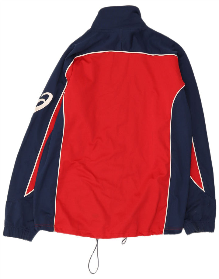 Jachetă de trening pentru bărbați ASICS, roșu mediu, poliester color bloc