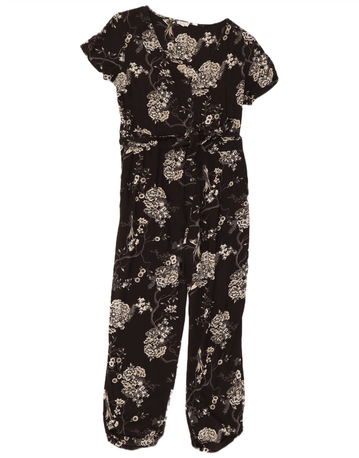 Salopetă Fat Face pentru femei UK 14 Large Black Floral