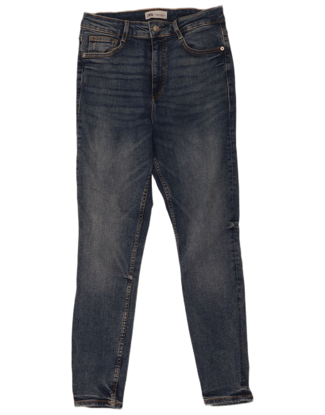 Blugi skinny dama Zara EU 40 Medium W30 L28 Albastru