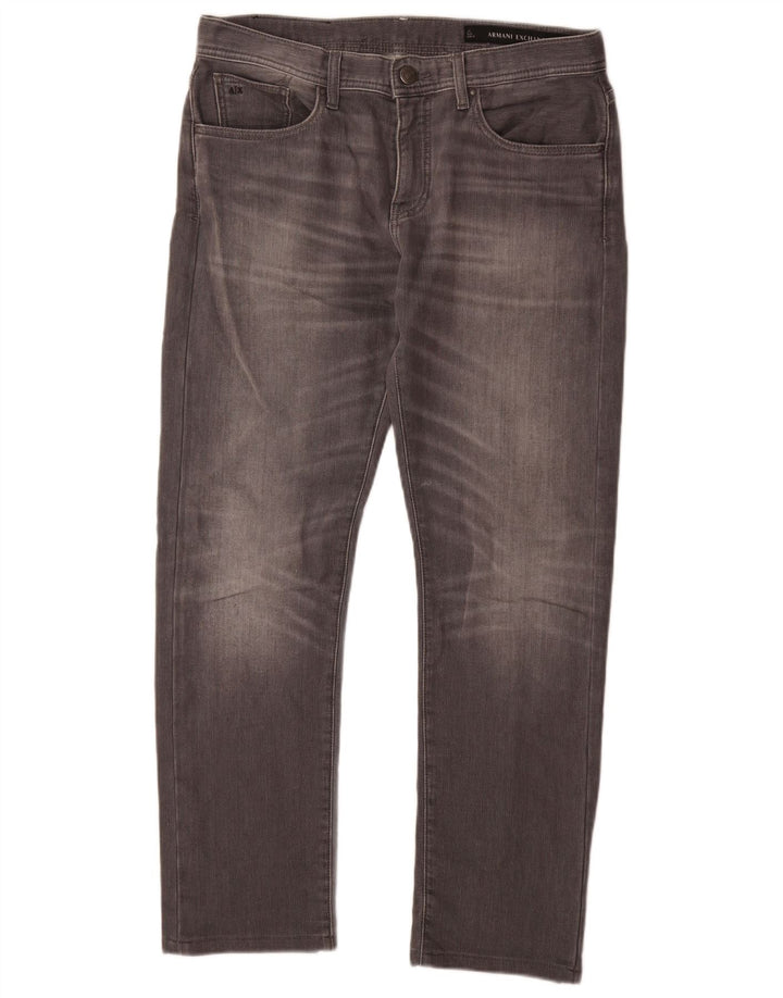 Blugi pentru bărbați Armani J13 Slim W32 L30 bumbac gri