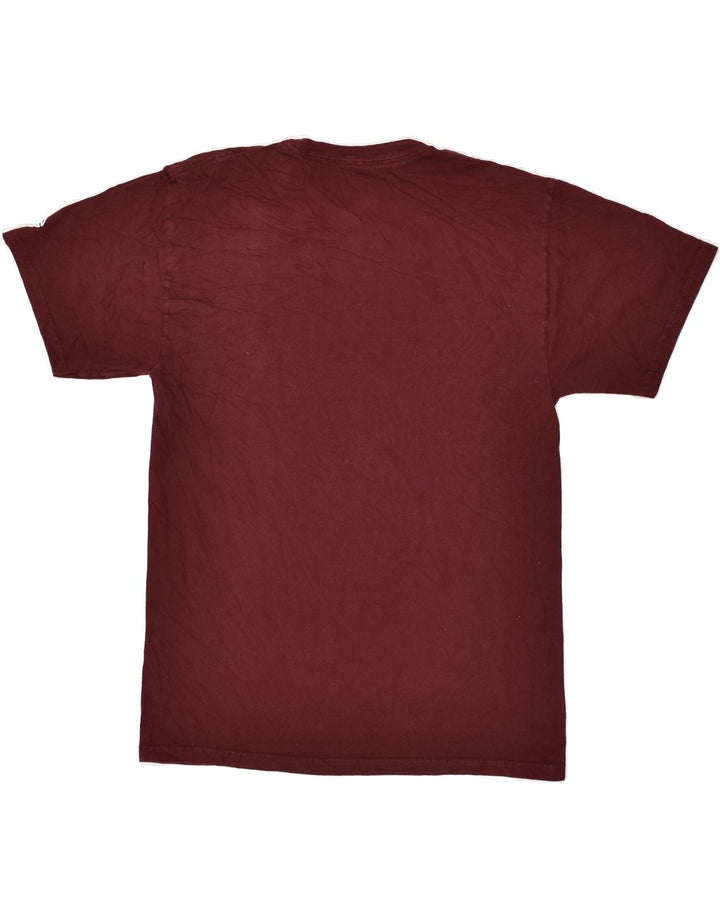 CHAMPION Mens Graphic T-Shirt Top Medium Burgundy Cotton Vintage Champion and Second-Hand Champion from Messina Hembry 