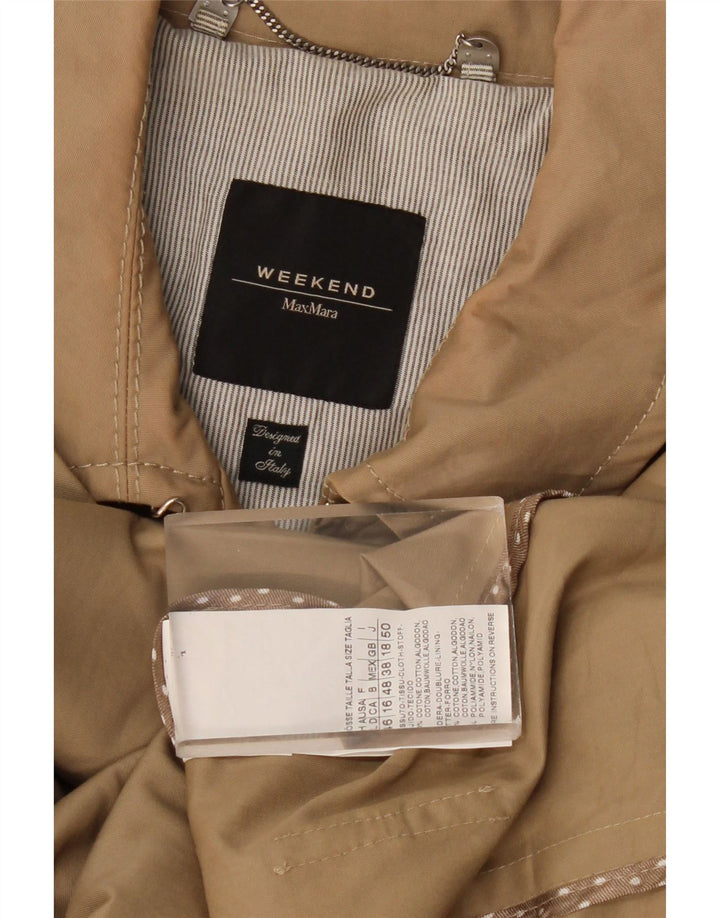 Trenci de weekend pentru femei Max Mara UK 18 XL bumbac bej