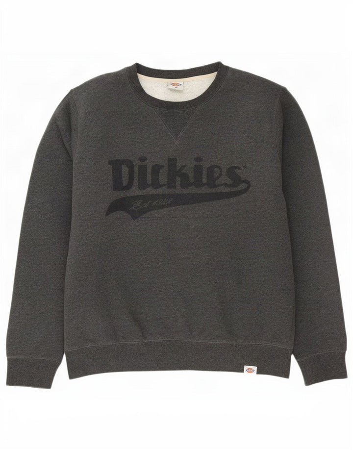 Hanorac grafic pentru bărbați Dickies Pulover mare bumbac gri
