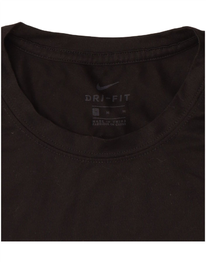 Tricou Nike Dri Fit pentru bărbați Top Mediu Negru Poliester