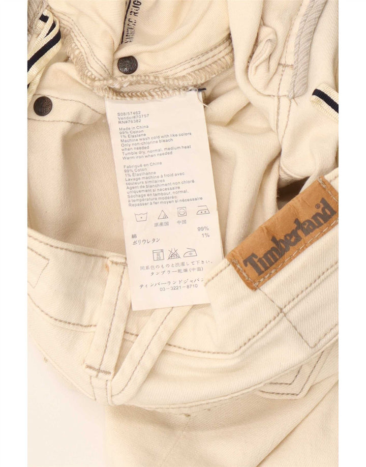 Blugi drepti pentru femei Timberland W27 L28 bumbac alb