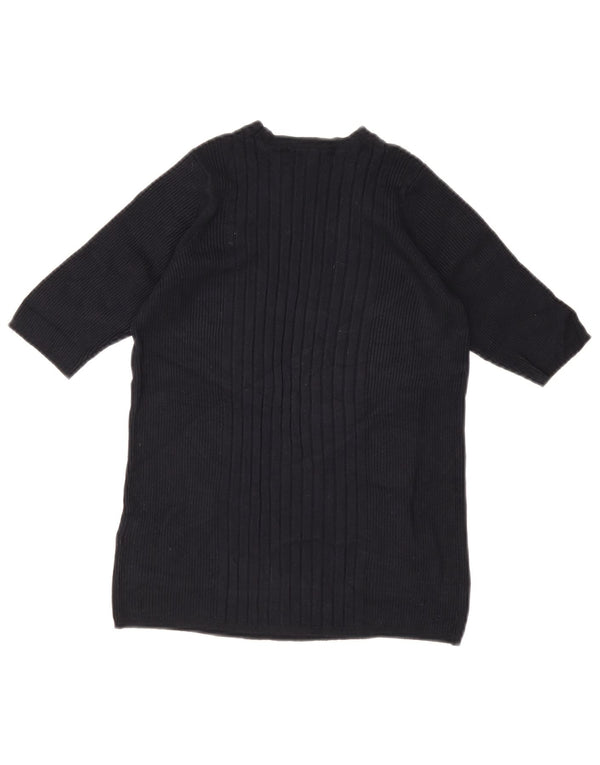 Pulover pentru femei Marks & Spencer cu decolteu cu barca UK 12 Medium Bleumarin