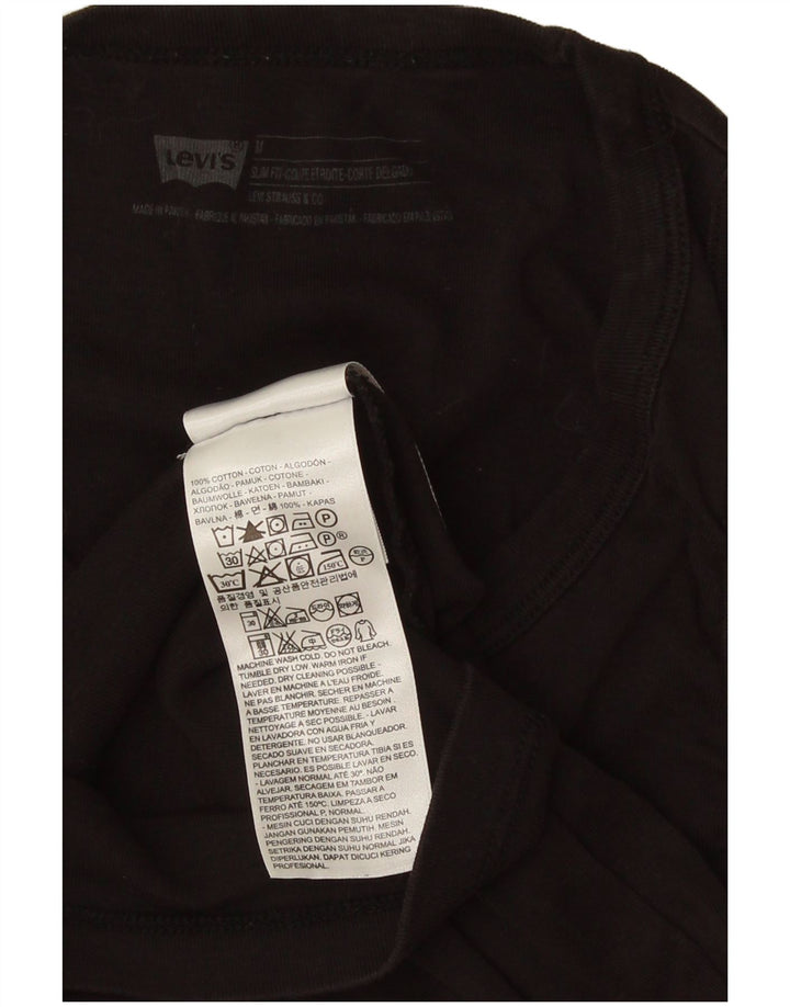 Vest Levi's Slim Fit pentru bărbați, bumbac mediu negru
