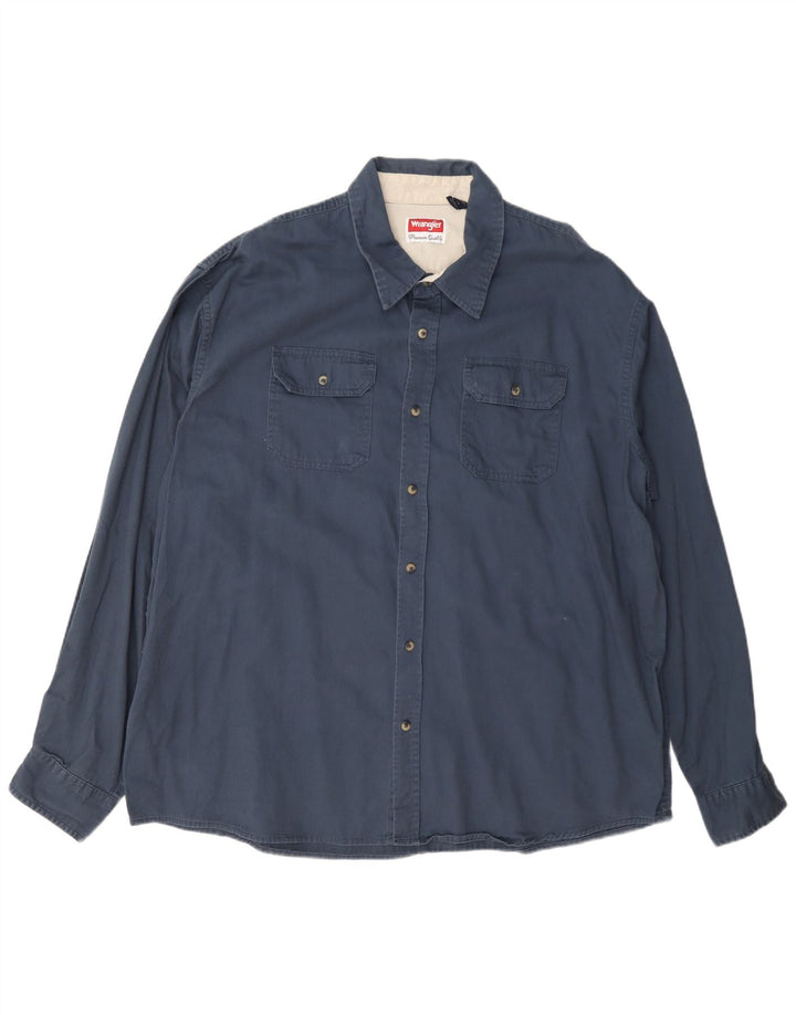 Cămașă pentru bărbați Wrangler 2XL bumbac bleumarin