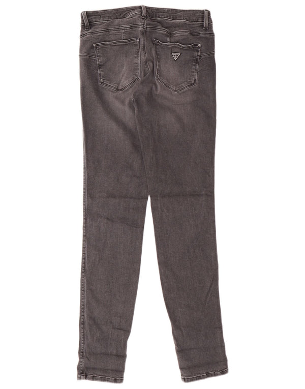 Blugi skinny Guess Curve X cu talie mijlocie pentru femei W28 L30 bumbac gri