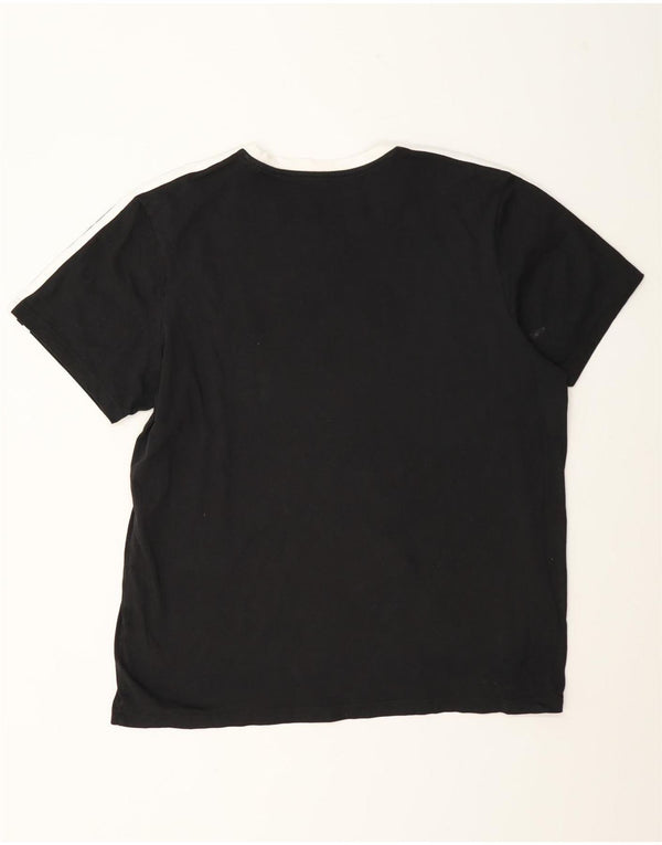 Tricou Adidas pentru femei Top UK 16/18 Large Black Bumbac