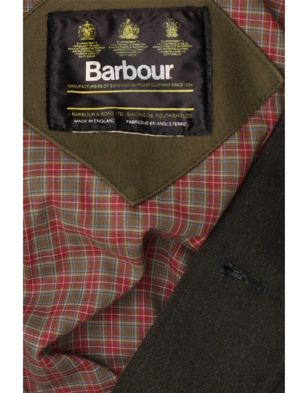Jachetă pentru bărbați Barbour UK 42 XL Lână verde