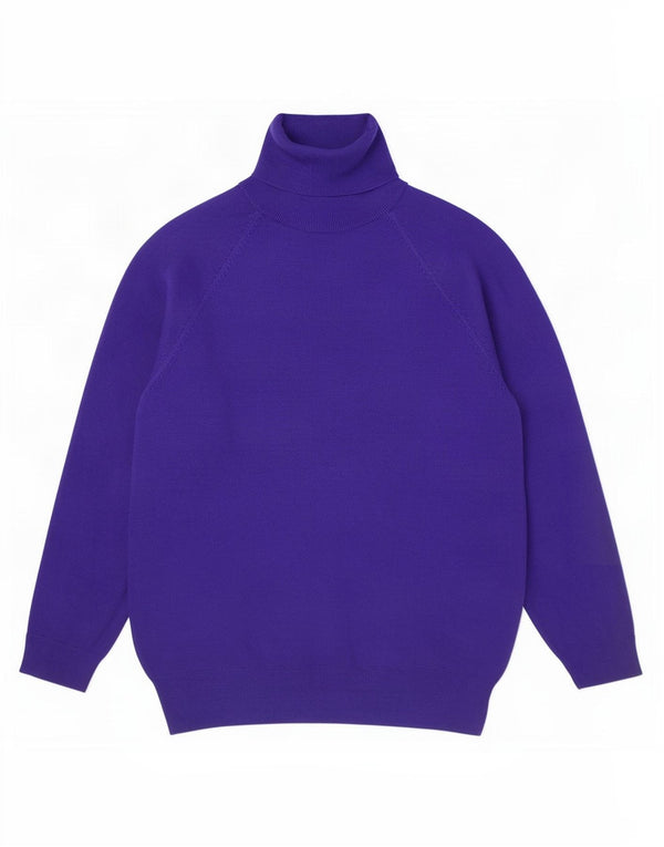 Pulover pentru femeie Zara, cu mâneci 3/4, cu gât rulat, 10 UK 10 mic, mov, viscoză