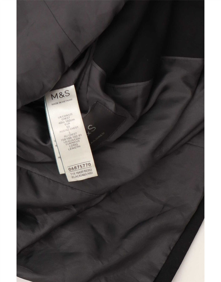 Jachetă pentru bărbați Marks & Spencer, cu 2 nasturi, UK 40 Poliester mediu negru