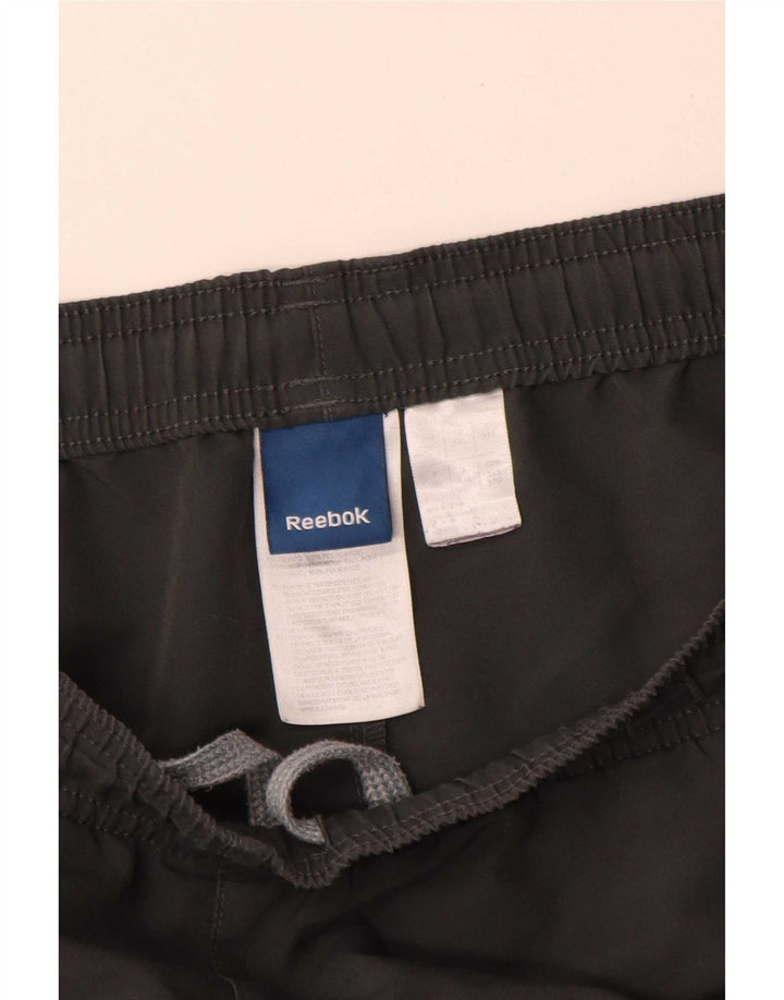 Pantaloni scurti sport pentru bărbați Reebok 2XL, gri, poliester color bloc