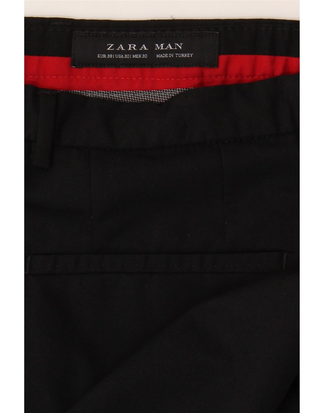 ZARA Mens Slim Suit Trousers EU 38 Small W30 L33 Black Vintage Zara and Second-Hand Zara from Messina Hembry 