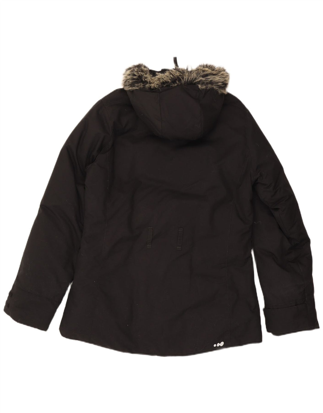 Jachetă Windbreaker pentru femei cu glugă Wed'Ze UK 14 Poliamidă neagră medie