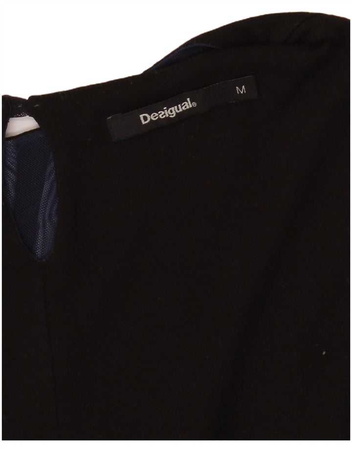 Bluză cu mânecă lungă pentru femei DESIGUAL UK 12 Medium Bleumarin Floral