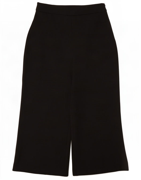 Phase Eight Pantaloni tăiați pentru femei cu picioare largi UK 10 Small W28 L23 Black