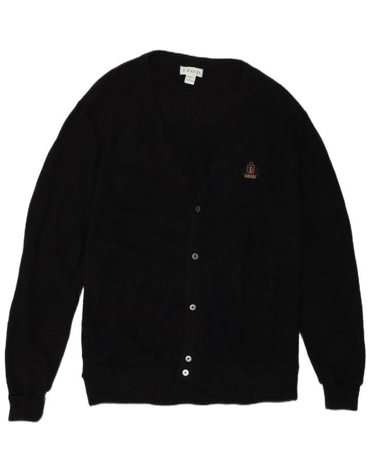 Pulover cardigan pentru bărbați Izod, mare, negru, acrilic