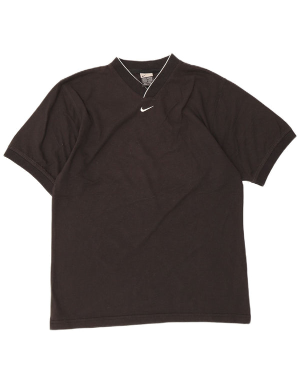 Tricou pentru bărbați NIKE Top UK 39/41 Medium Black Bumbac