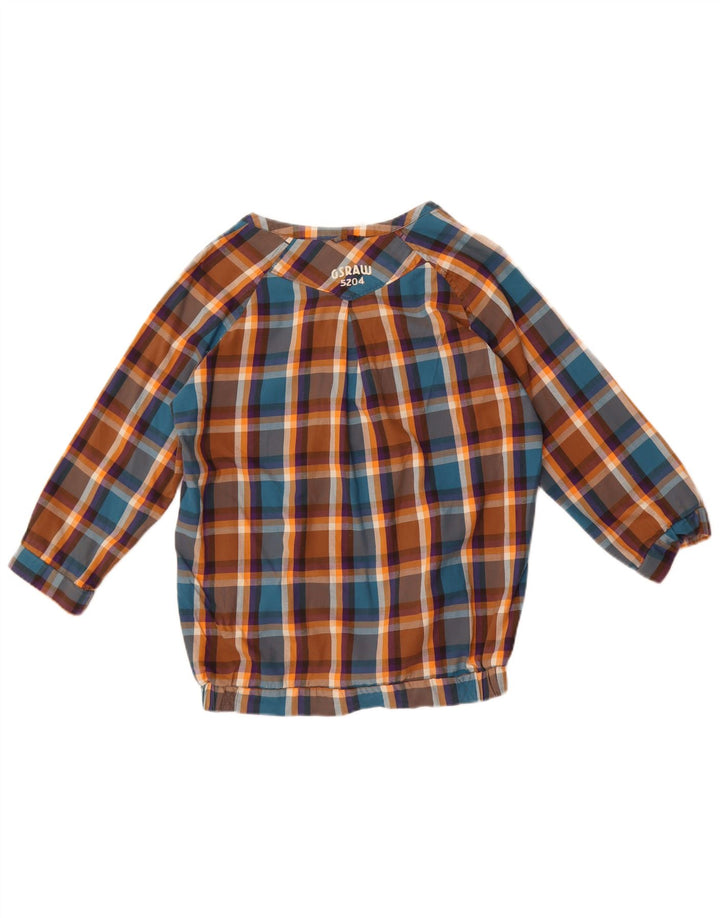 Bluză G-Star cu mâneci 3/4 cu grafică pentru femei, UK 10, carouri mici, multicolore