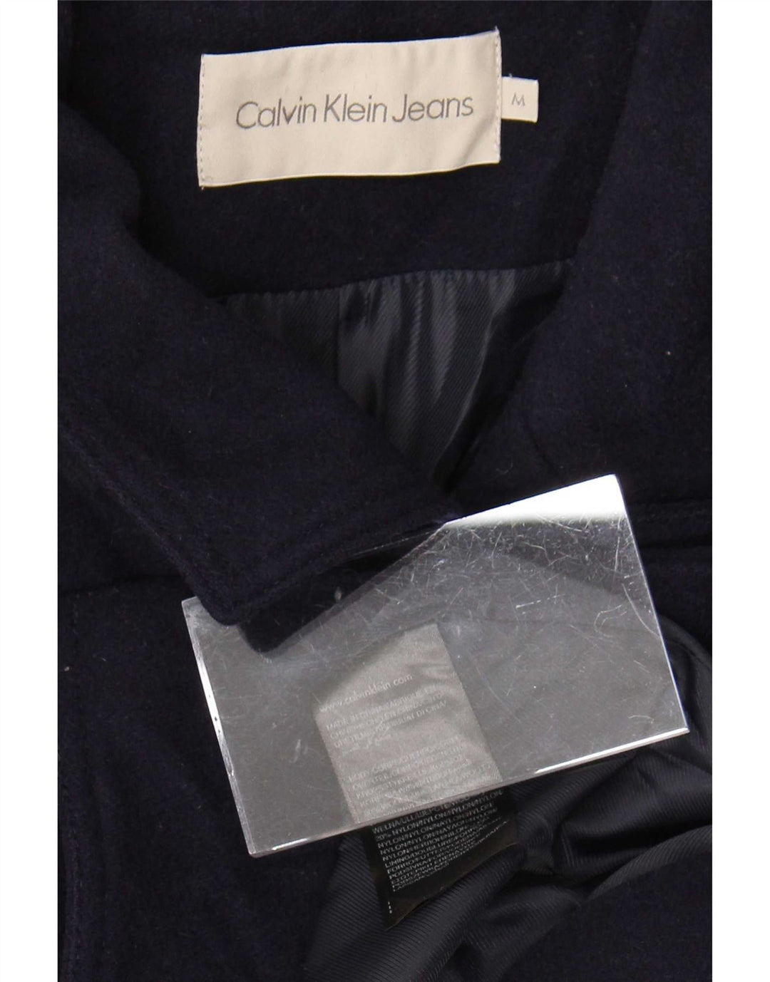 Palton pentru femei Calvin Klein Jeans UK 14 Mediu Lână bleumarin