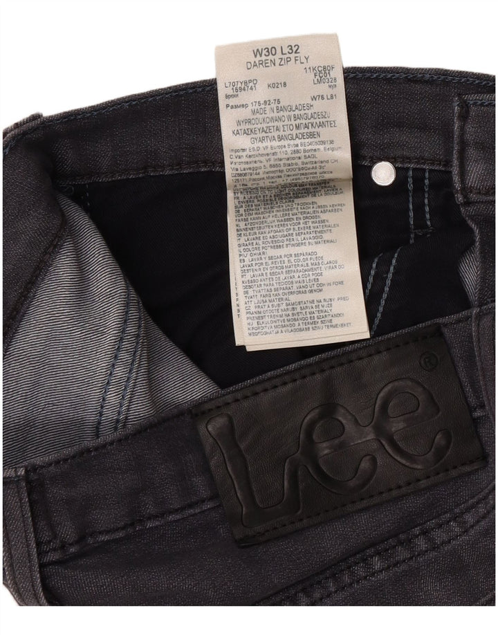 Blugi Lee pentru femei Daren Zip Fly Slim W30 L32 bumbac gri