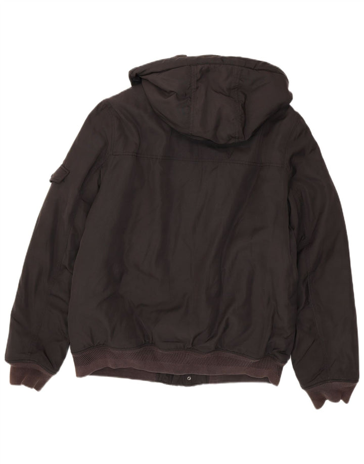 Jachetă bomber cu glugă pentru bărbați Tommy Hilfiger UK 42 XL Poliester negru