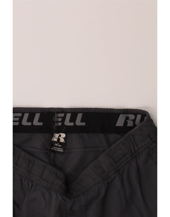 RUSSELL ATHLETIC Mens Tracksuit Trousers Large  Grey Rayon Vintage Russell Athletic and Second-Hand Russell Athletic from Messina Hembry 