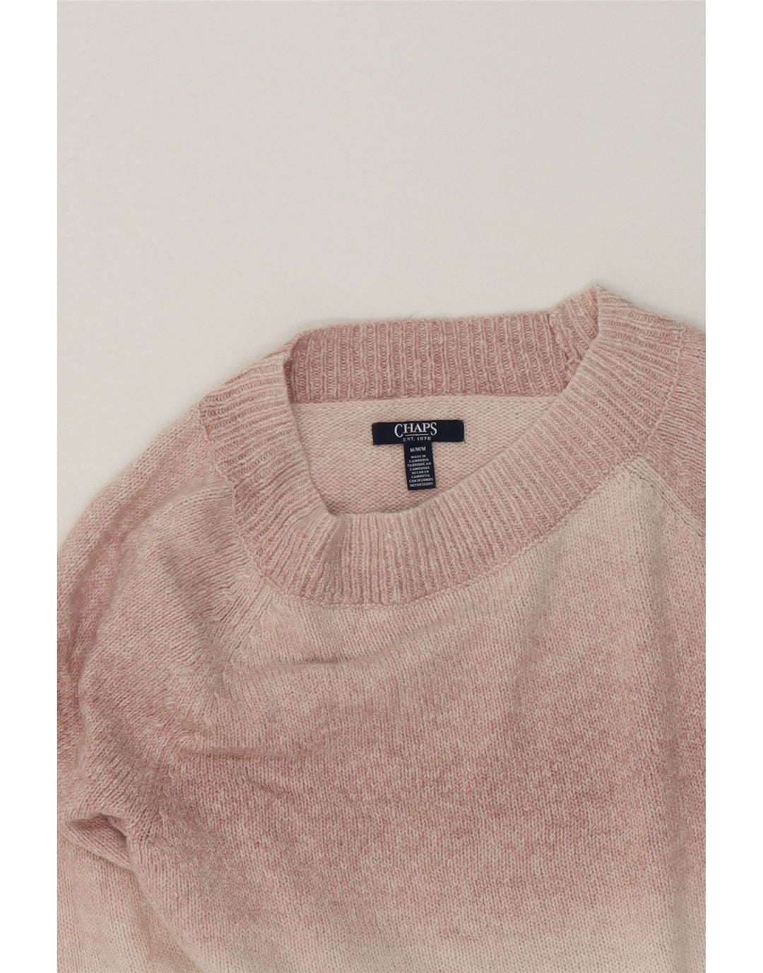 CHAPS Womens Boat Neck Jumper Sweater UK 14 Medium Purple Colourblock Vintage Chaps and Second-Hand Chaps from Messina Hembry 