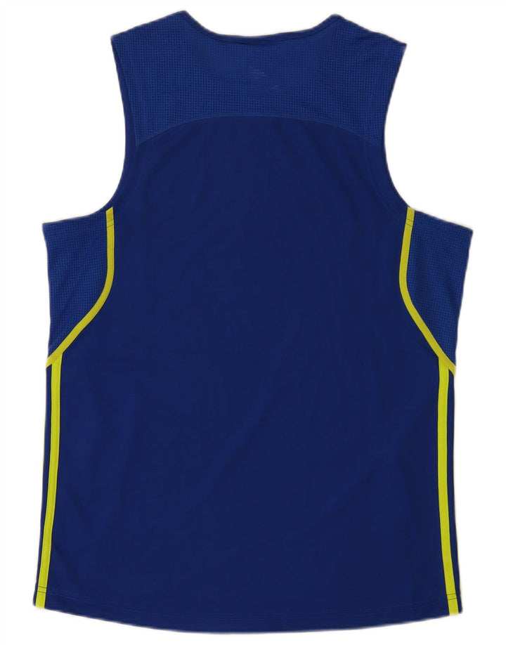 Vest Vest Top pentru bărbați Adidas Medium Blue Poliester