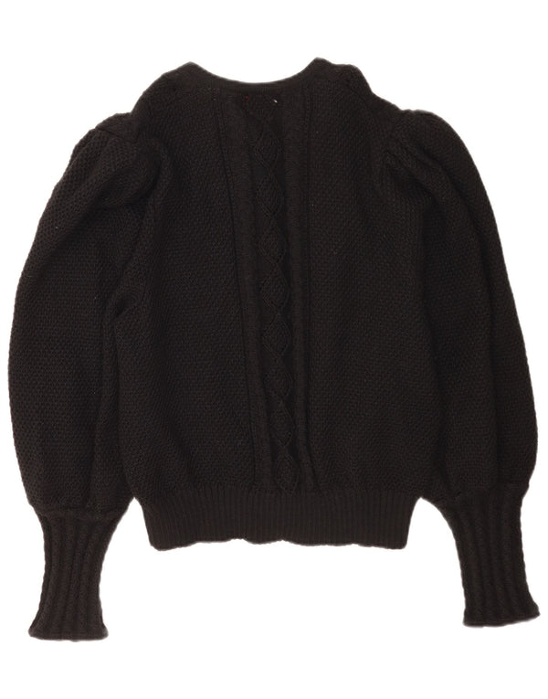 Pulover cardigan Pfister pentru femei EU 46 XL Lână virgină neagră