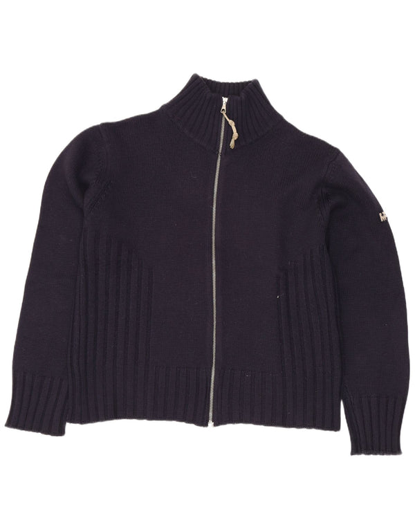 Pulover cardigan pentru femei Meltin' Pot UK 14 Mediu Lână bleumarin