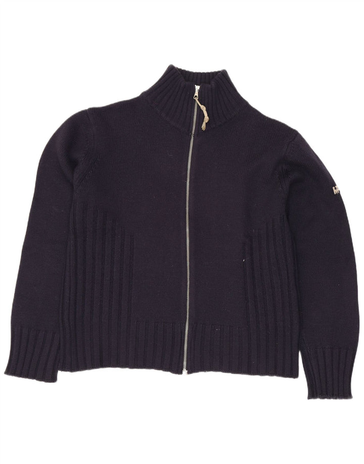 Pulover cardigan pentru femei Meltin' Pot UK 14 Mediu Lână bleumarin
