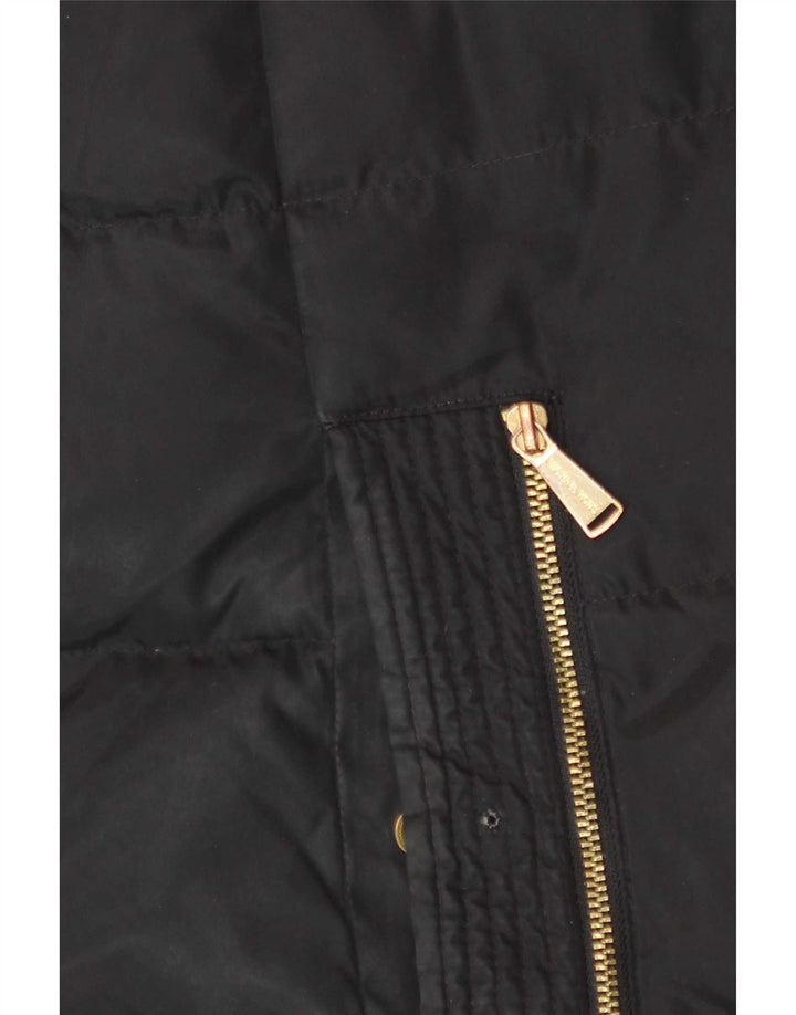 Jachetă căptușită pentru femei Michael Kors UK 14 Poliester mediu negru