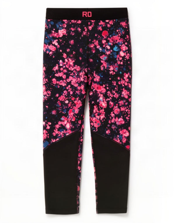 Leggings Nike Dri Fit Graphic Capri pentru femei UK 8 Mic, roșu, din poliester
