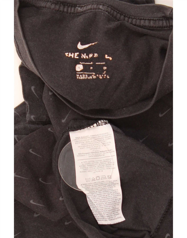 Tricou grafic Nike pentru bărbați Top mic, negru, bumbac