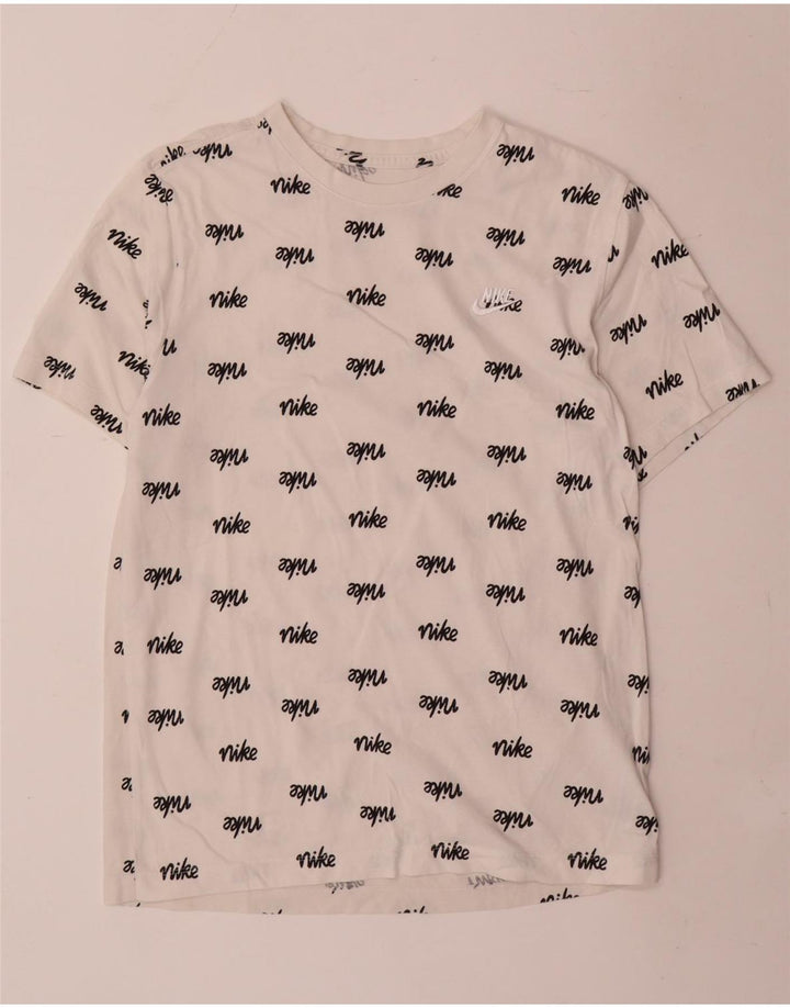 Tricou grafic pentru bărbați Nike Top Medium White Bumbac
