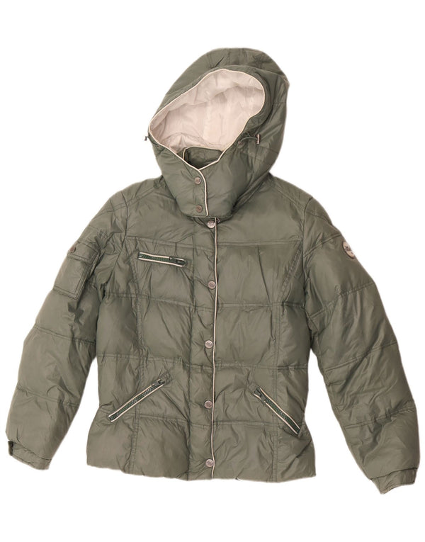 Best Company Jachetă căptușită cu glugă pentru femei UK 18 XL Verde Poliester